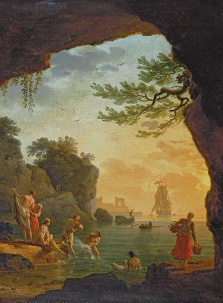 Claude-joseph Vernet Les Baigneuses oil painting image